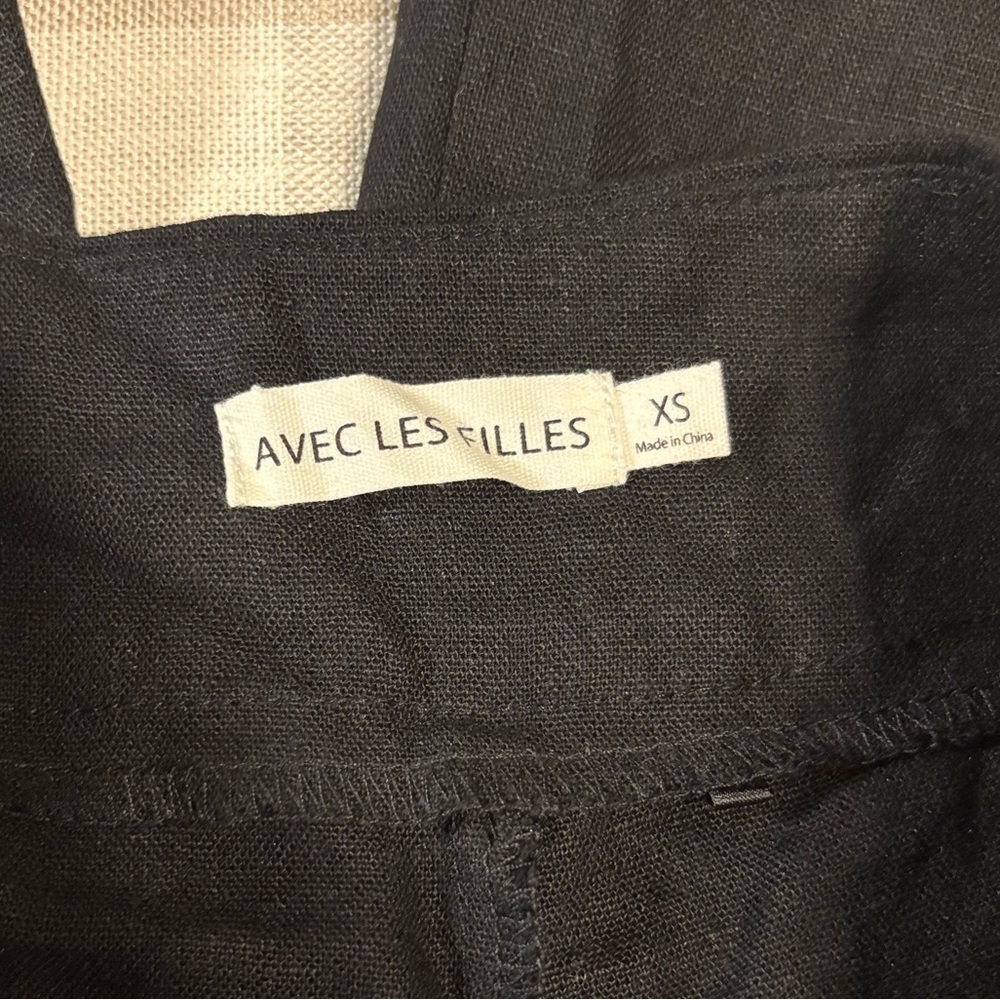 NWOT Avec Les Filles Black Palazzo Pants - Picture 4 of 7